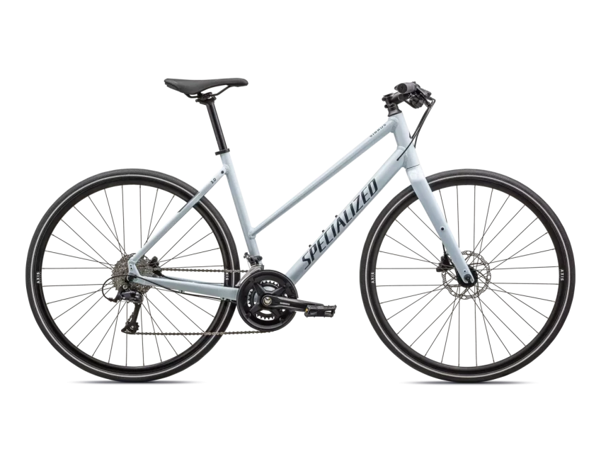 Specialized SIRRUS 3.0 STEP THROUGH - S, Gloss Morning Mist / Satin Deep Marine Reflective, 2023