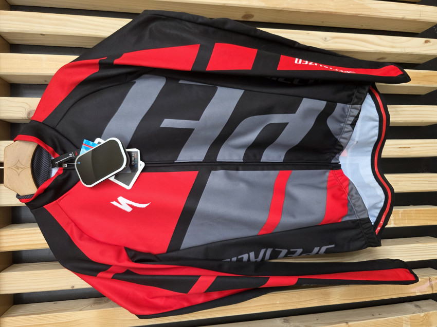 Specialized Element Rbx Comp Logo Long-Sleeve Jersey - red/anthracite - S