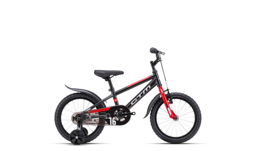 CTM TOMMY - mat črna / rdeča, 2025 