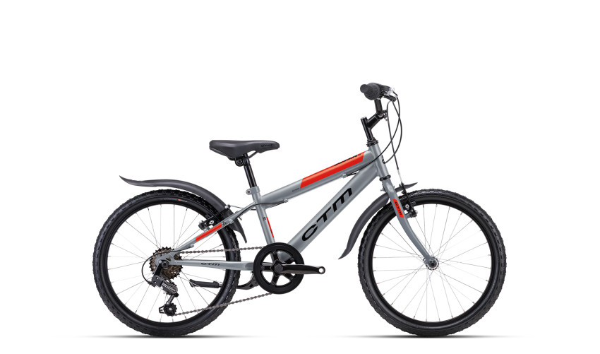 CTM SCOOBY 1.0 - matná šedá / neónová červená 11, 2025 