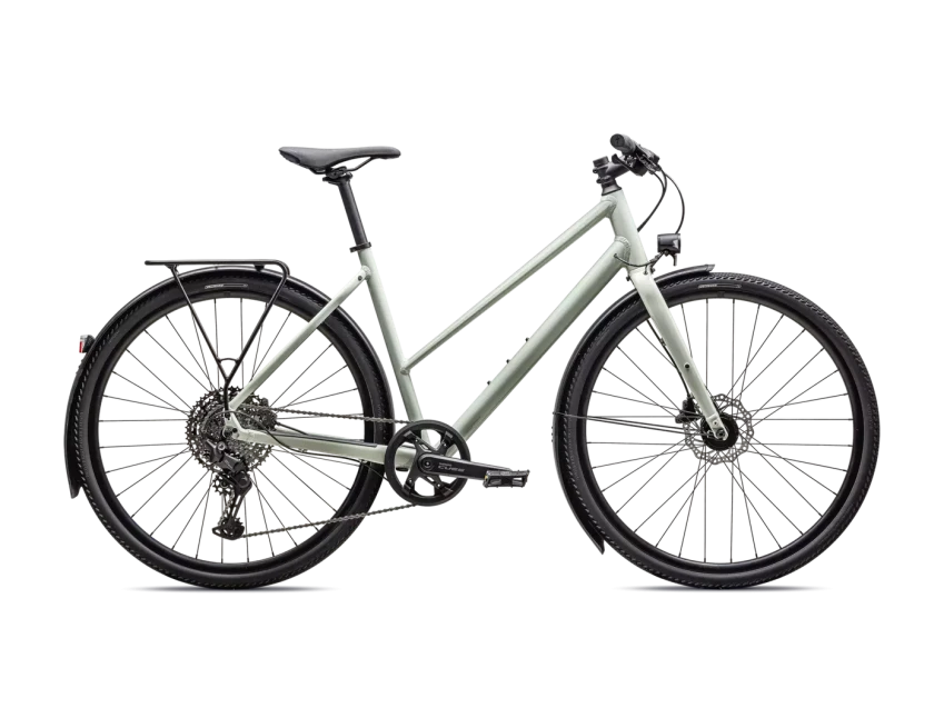 Specialized Sirrus X 3.0 Step-Through EQ - M,Gloss Spruce / fehér Sage Reflective, 2025
