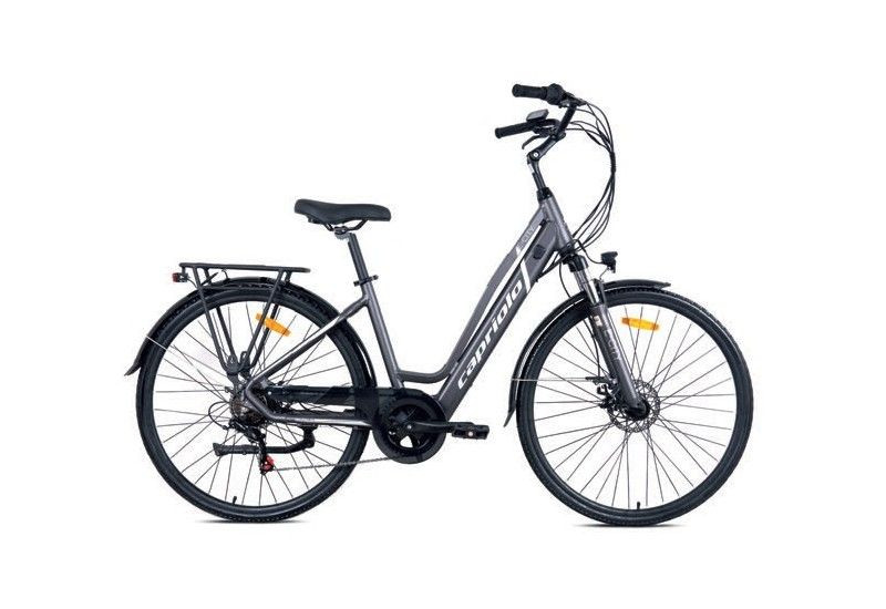 CAPRIOLO E-BIKE E-CITY LADY - L ,szary, 2025