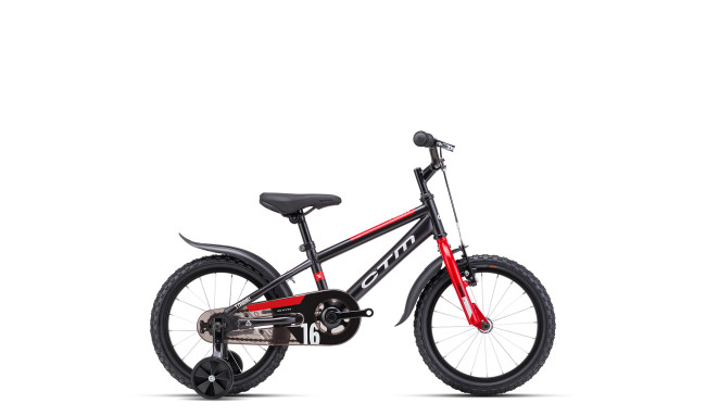 CTM TOMMY - mat črna / rdeča, 2025 