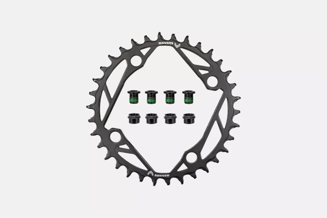 Specialized CHR TURBO, 34T, T-TYPE 12-speed, 4-bolt, 104 BCD, 1X chainring, steel, SRAM (00.6218.034.003)