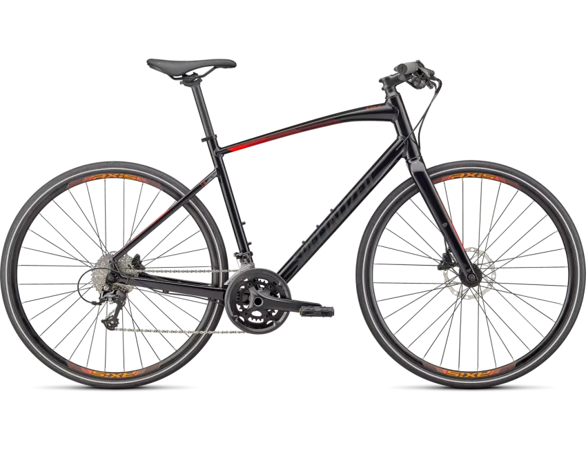 Bike Centrum Levice Specialized Sirrus 3.0 L GLOSS CAST BLACK ROCKET RED SATIN BLACK REFLECTIVE 2022