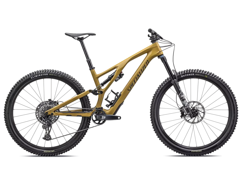 Specialized Stumpjumper EVO COMP custom build - S3, SATIN HARVEST GOLD / MIDNIGHT SHADOW, 2024 TESTBIKE