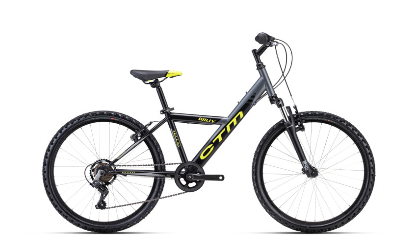 CTM WILLY - matowy czarny / Limonkatková 14" , 2024