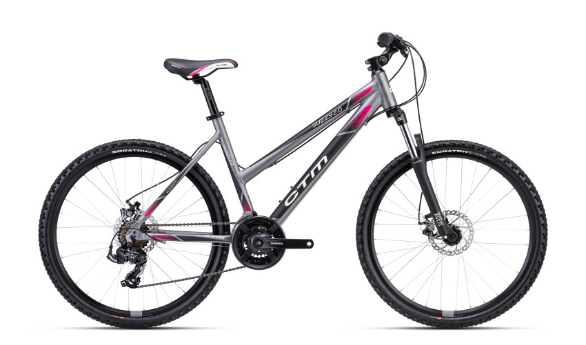 CTM SUZZY 2.0 - matt grey / pink L (18"), 2024