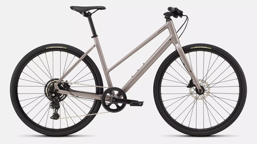 Specialized Sirrus X 2.0 Step-Through - S, Step-Through Gloss Desert Metallic/Bordeaux Metallic Frost Reflective, 2026