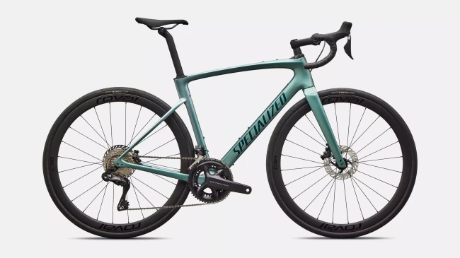Specialized Roubaix SL8 Expert - L/56, Gloss Fjord Metallic/white Pearl Fade/emerald Metallic, 2026