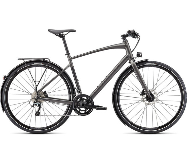 Specialized Sirrus 3.0 EQ - S, 28 Satin Smoke / Fekete Reflective, 2022