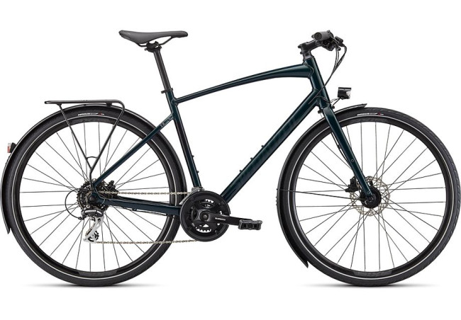 Specialized Sirrus 2.0 EQ - S, 28 Gloss Forest Green / Black Reflective, 2023