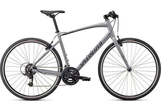 Specialized Sirrus 1.0 - S, 28 GLOSS COOL GREY / SMOKE / SATIN BLACK REFLECTIVE, 2023